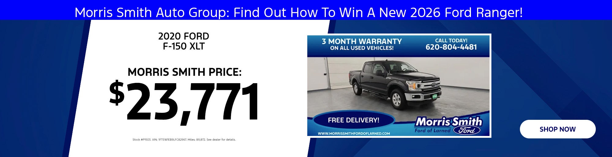 2020 Ford F-150 For $23,771
