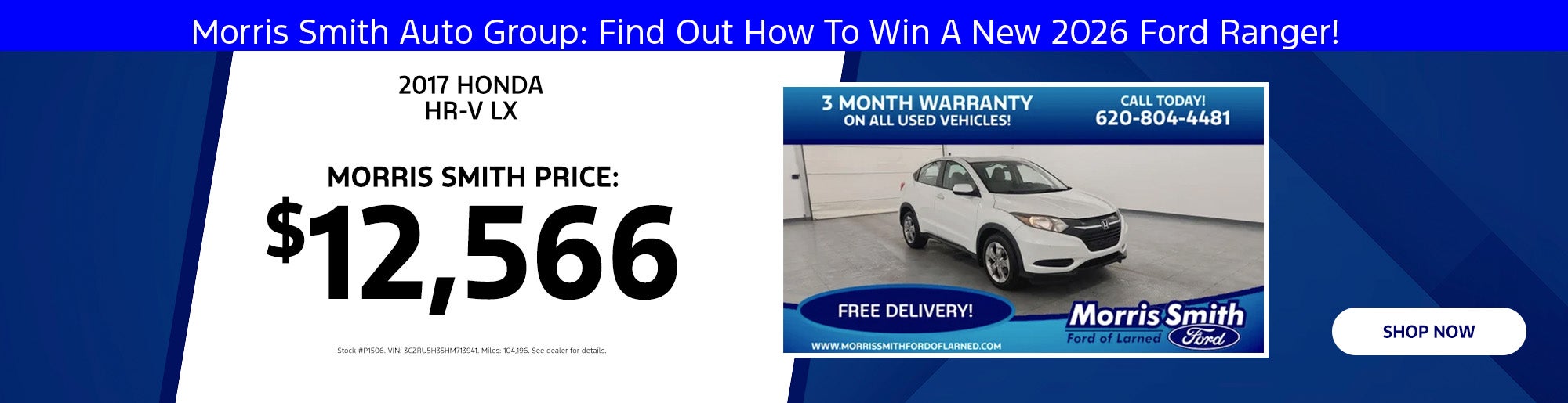2017 Honda HR-V For $12,566